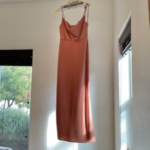 BHLDN Cali Satin Midi Dress